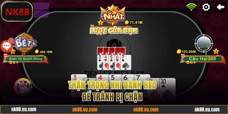 Thận trọng khi đánh heo để không bị chặn